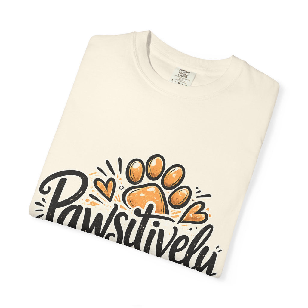Pawsitively Awesome T-Shirt — Funny Dog Lover Tee with Paw Print
