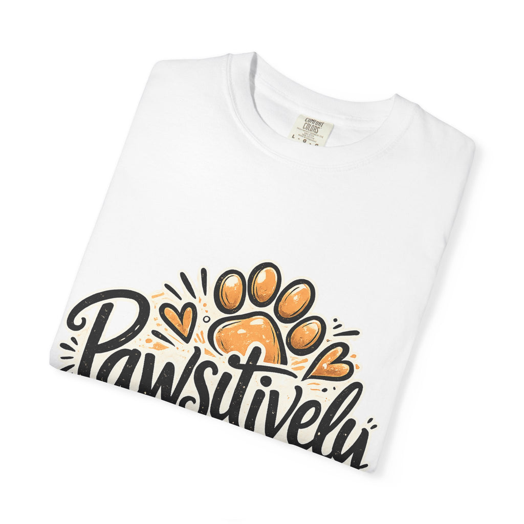 Pawsitively Awesome T-Shirt — Funny Dog Lover Tee with Paw Print