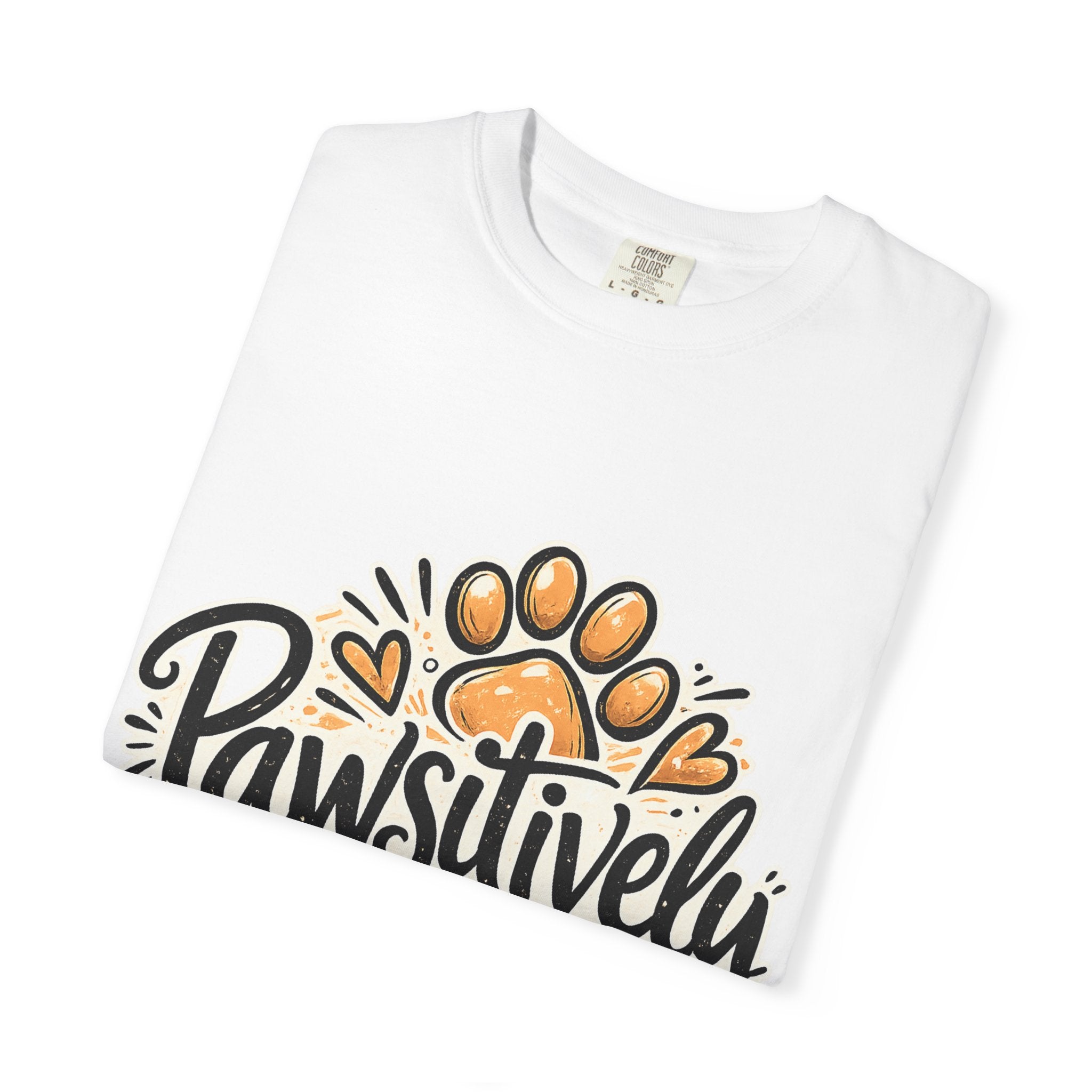 Pawsitively Awesome T-Shirt — Funny Dog Lover Tee with Paw Print