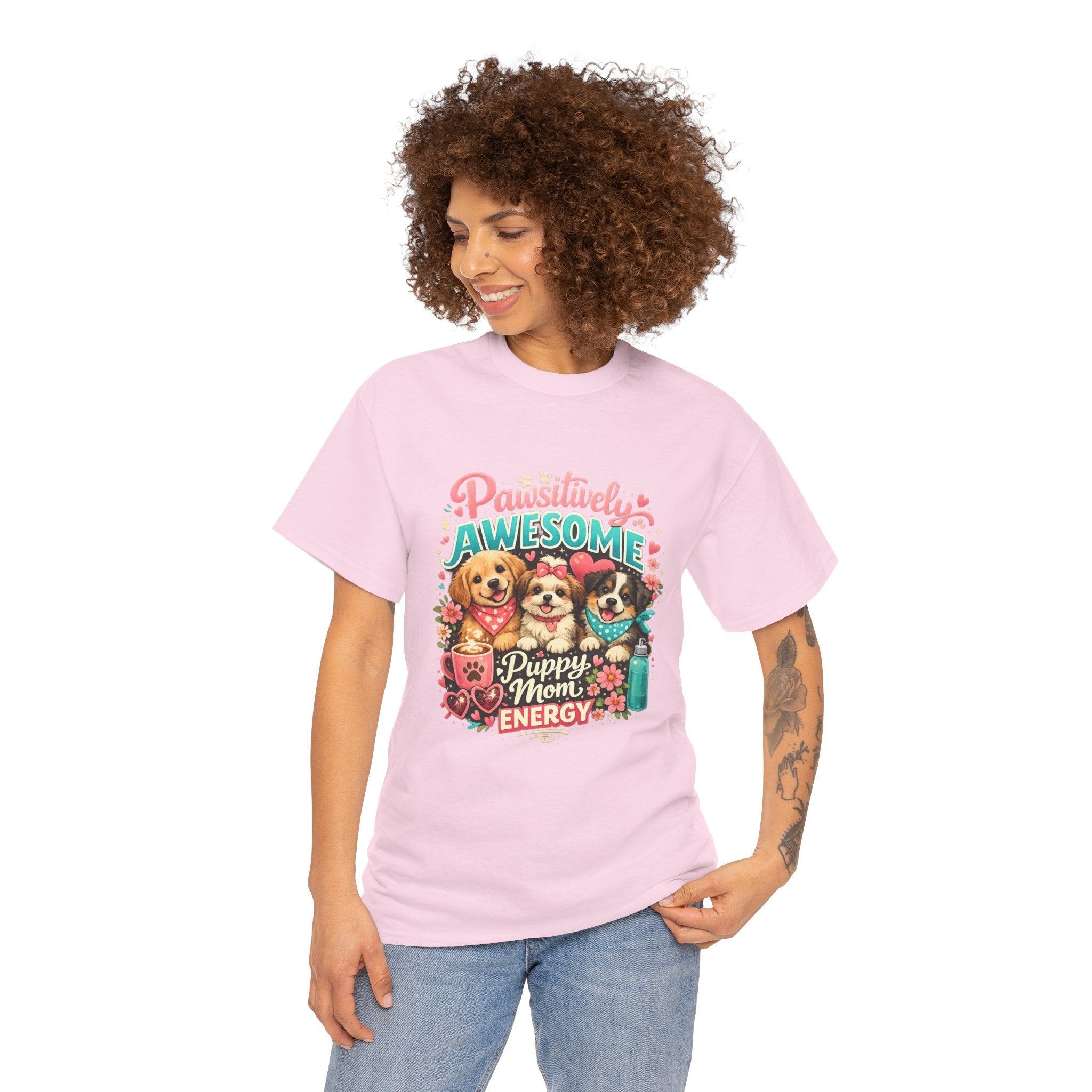 Pawsitively Awesome "Puppy Mom Energy" T-Shirt