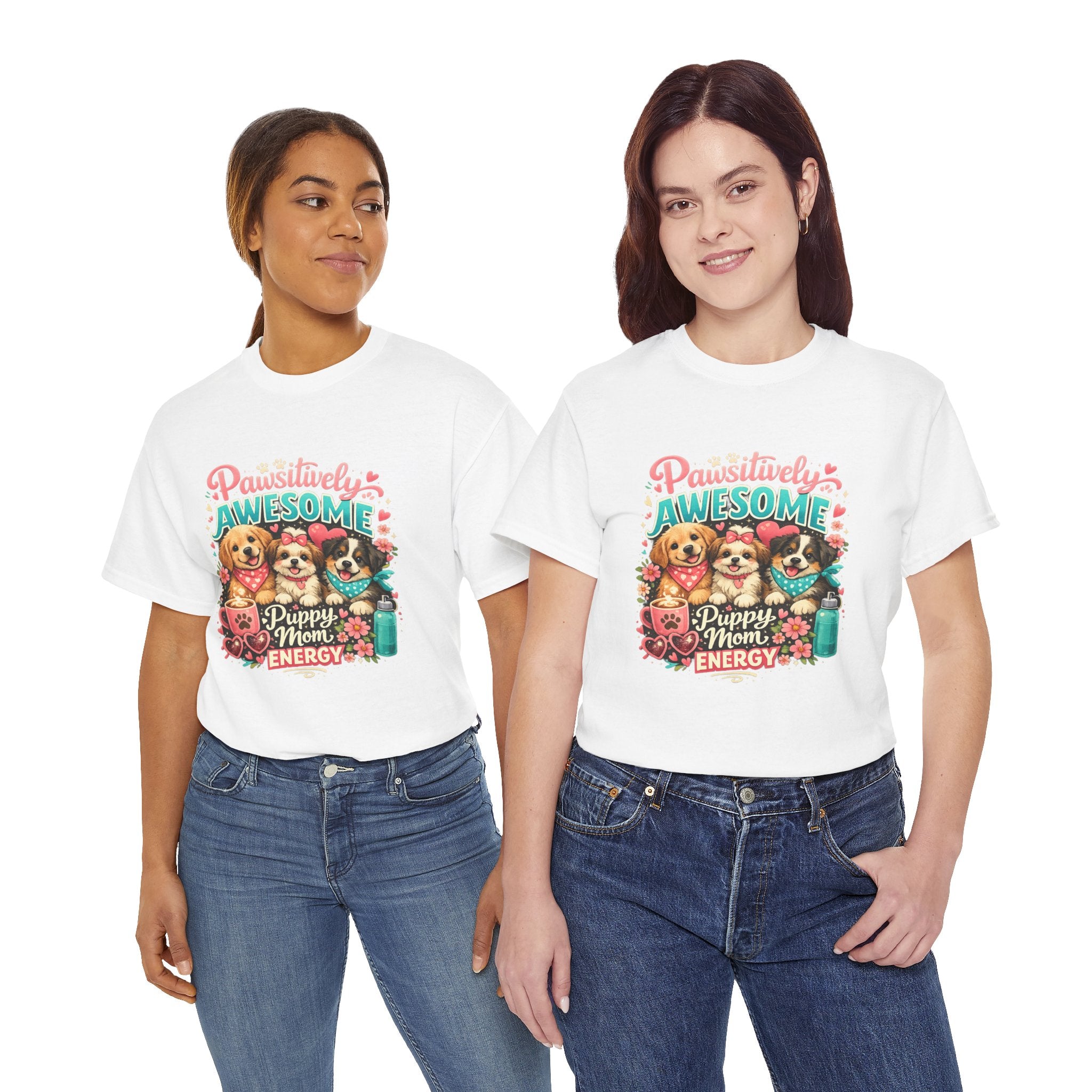 Pawsitively Awesome "Puppy Mom Energy" T-Shirt