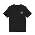 USA Flag Crest T‑Shirt — Patriotic Navy Short Sleeve Tee