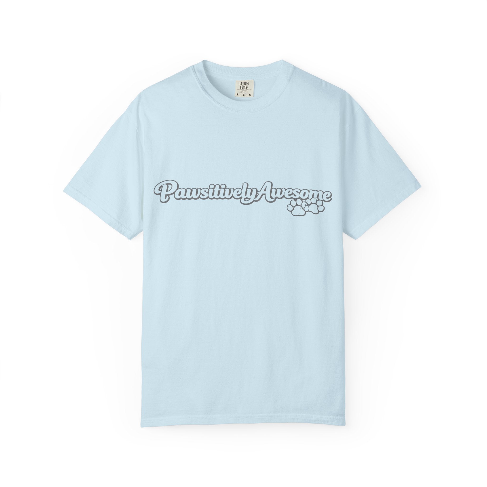 Pawsitively Awesome T‑Shirt — Cute Paw Print Graphic Tee for Dog Lovers